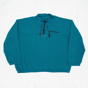 Vintage 80s 1/4 Zip The Hunter Brand Gun Print Sweatshirt Made in USA XL Mens